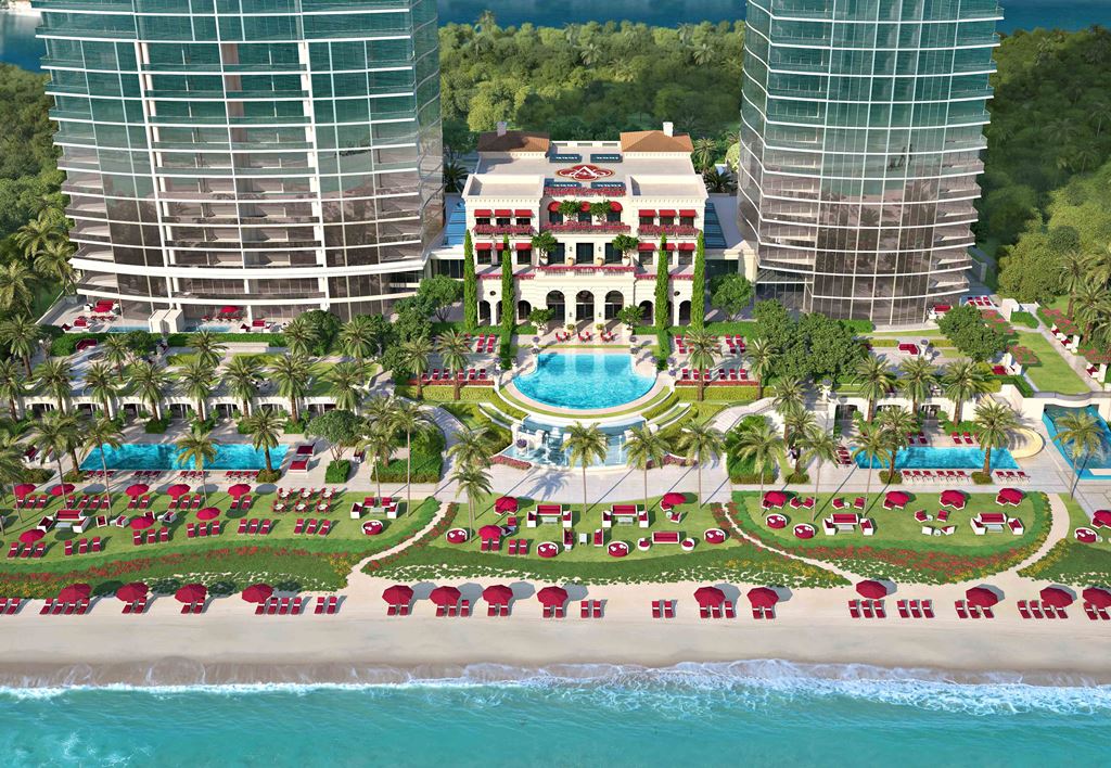 Acqualina aerial view rendering