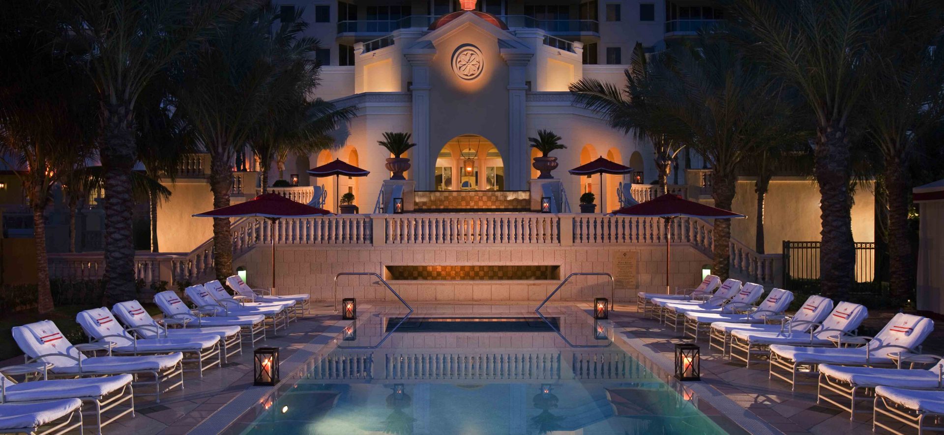 Acqualina exterior at night