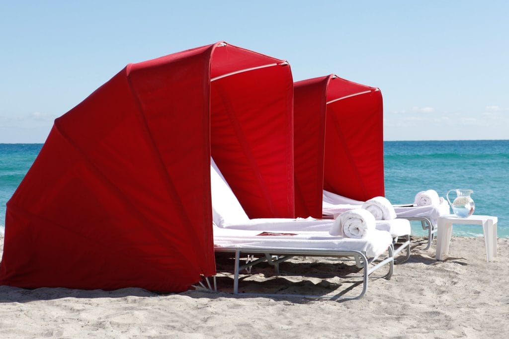Acqualina's Beach Cabanas by the Beach