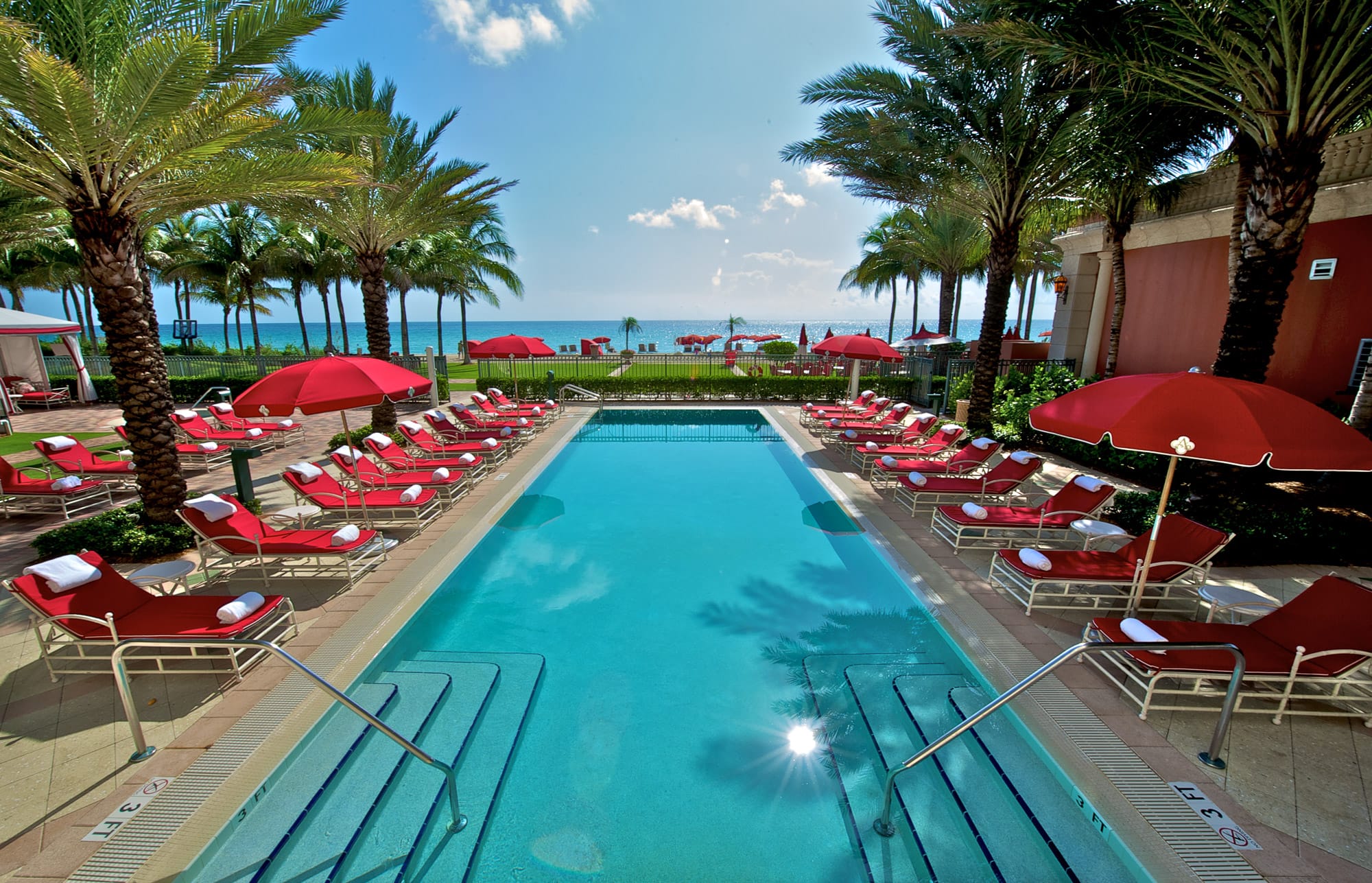 Acqualina's Recreation pool and beach