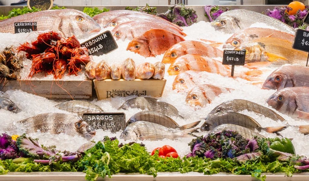 Avra Miami's Ice Display of Raw Sea Food