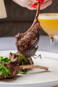Avra Miami Lamb Chops dish