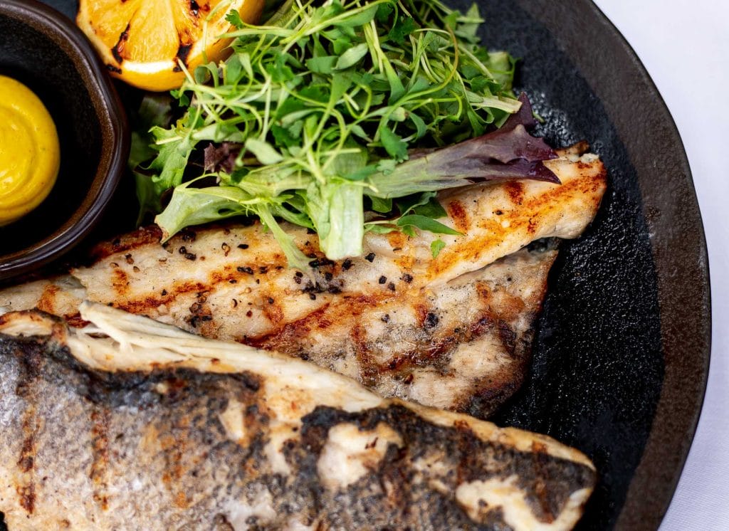 Costa Grill Butterfly Branzino Dish