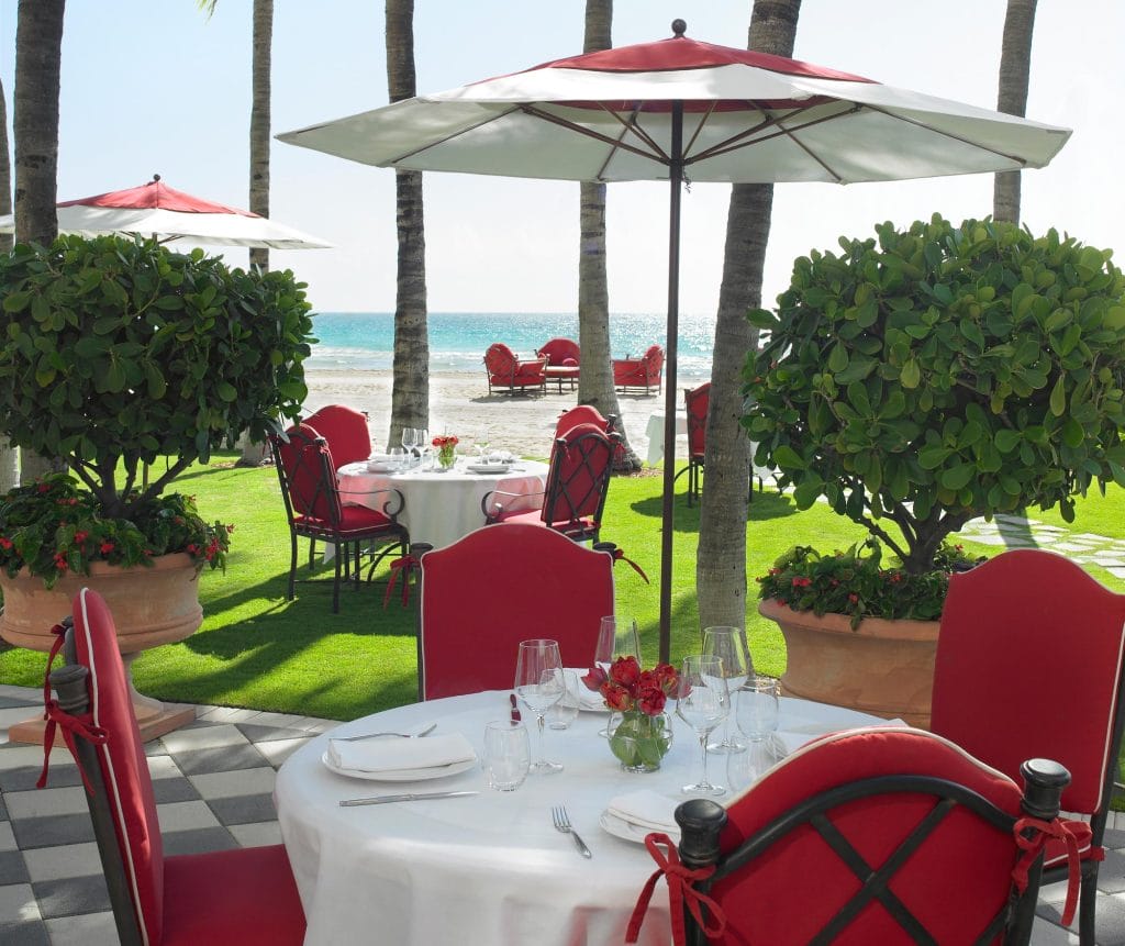 Costa Grill Restaurant Seating by the Beach