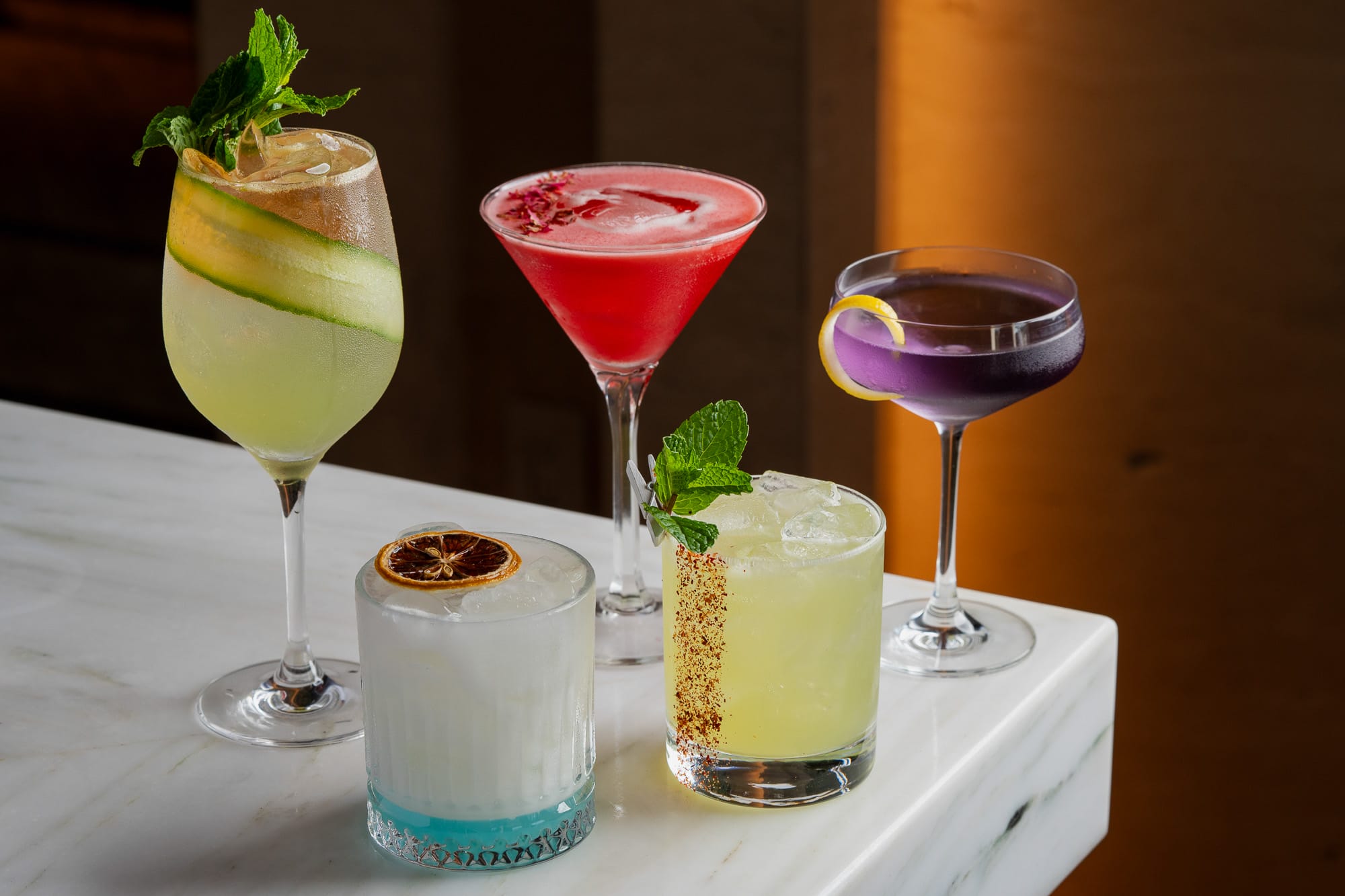 Avra Miami selection of cocktails