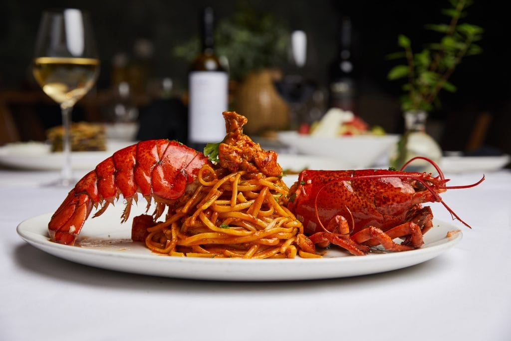 Avra Miami Lobster Pasta Dish