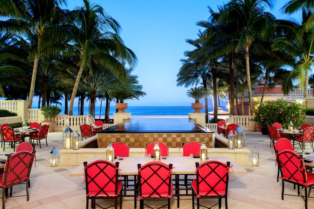 Ke-uH Restaurant Terrace at Sunset