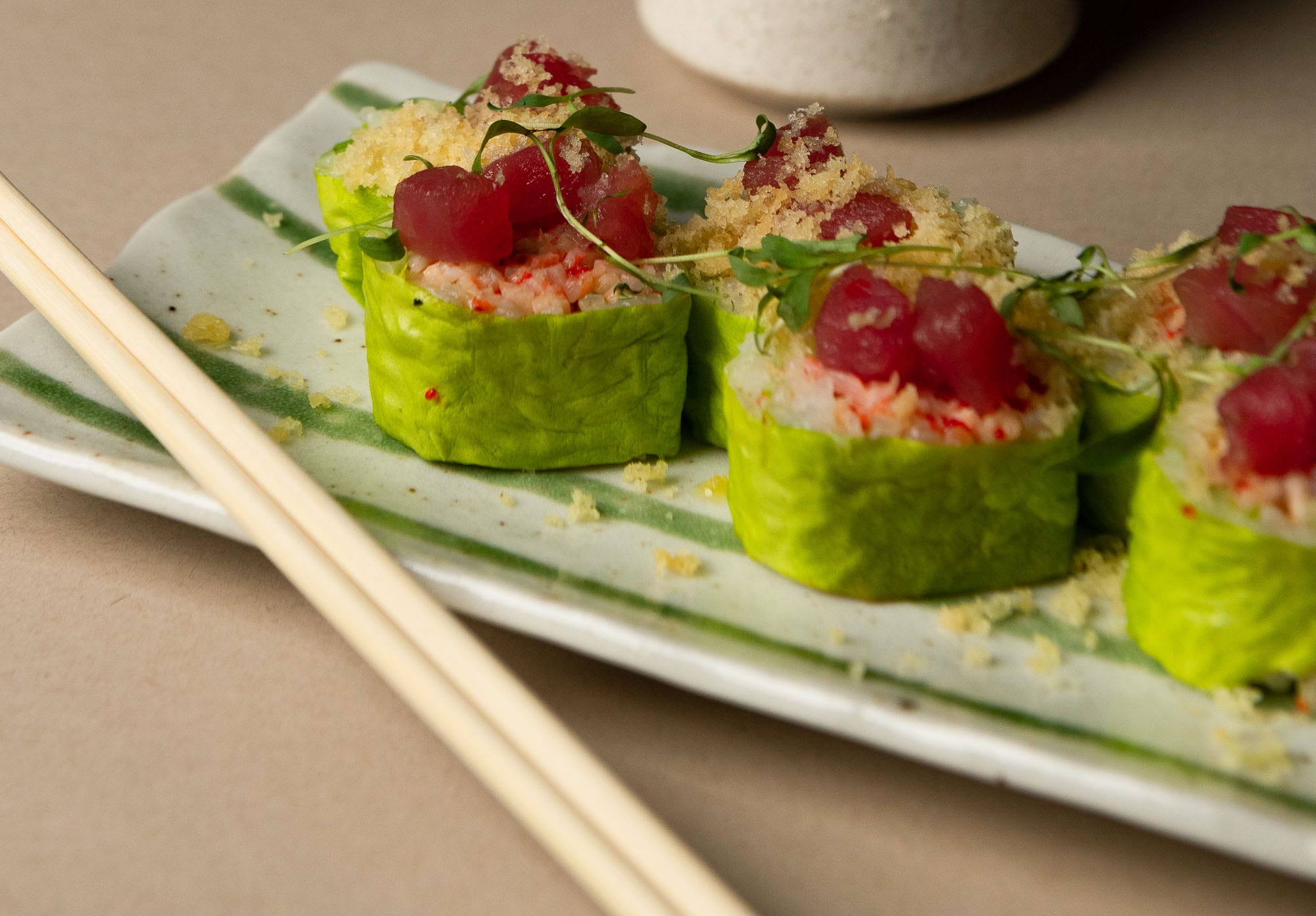 Ke-uh's Bonzai Truffle Roll dish