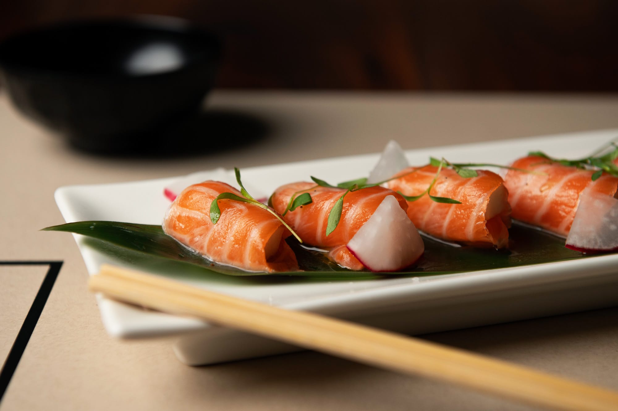 Ke-uh Salmon Truffle Pear Izakaya dish