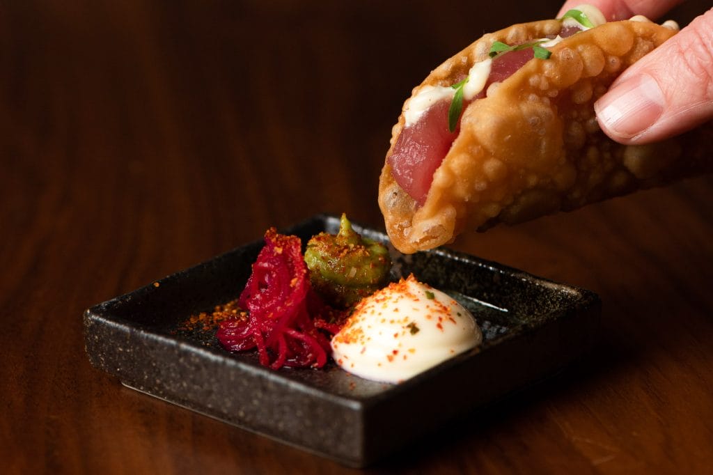 Ke-uh's Tuna Taco dish