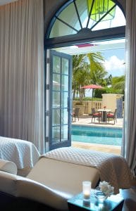 Acqualina Spa's Relaxation Lounge with Pool & Beach View