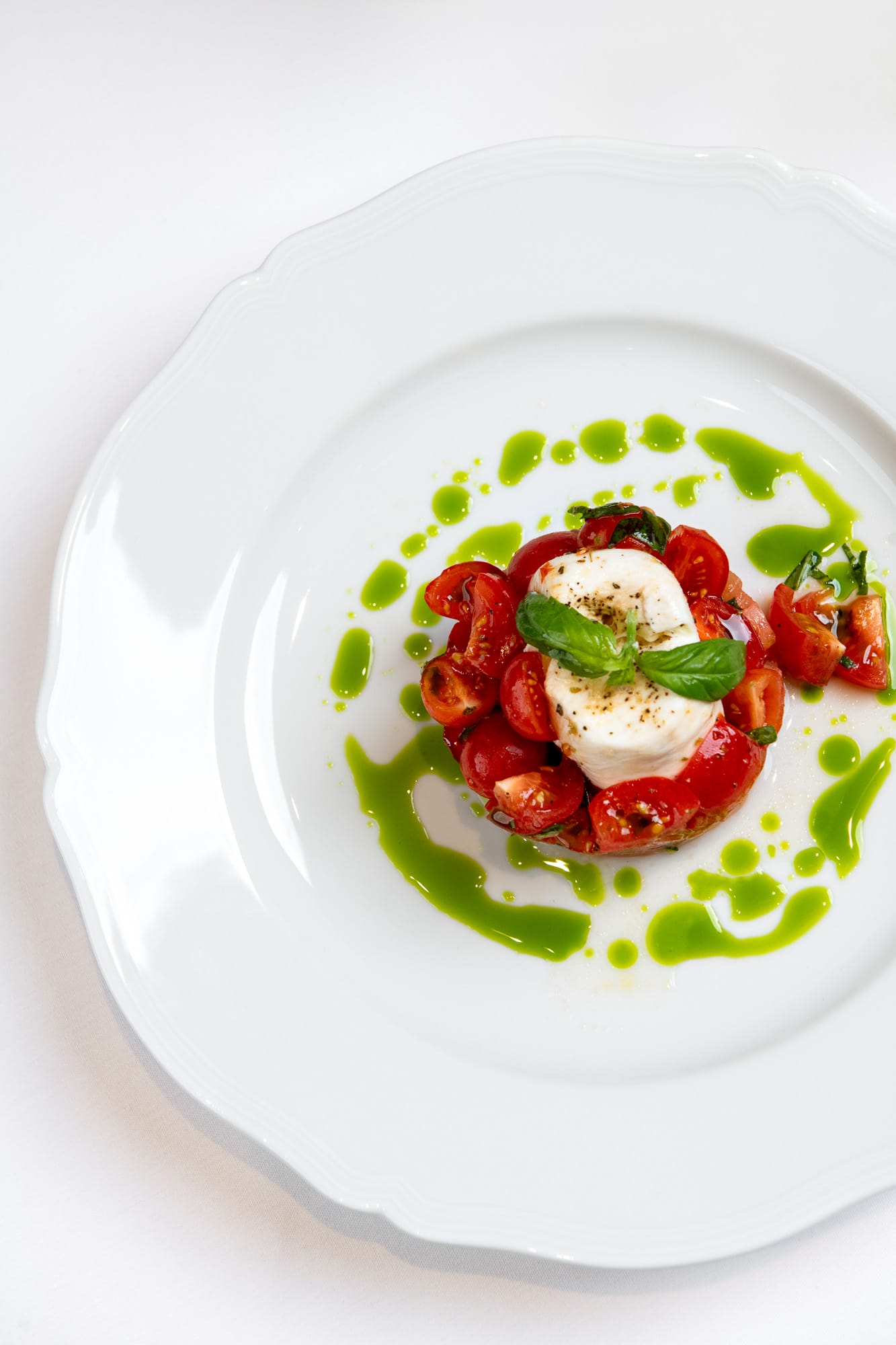 Il Mulino Burrata Caprese Dish